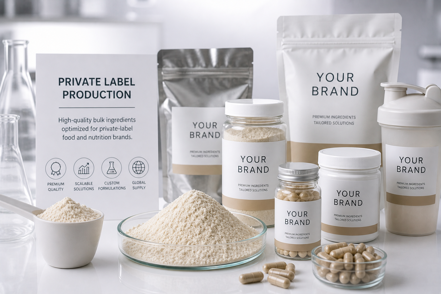 Private label food ingredient production