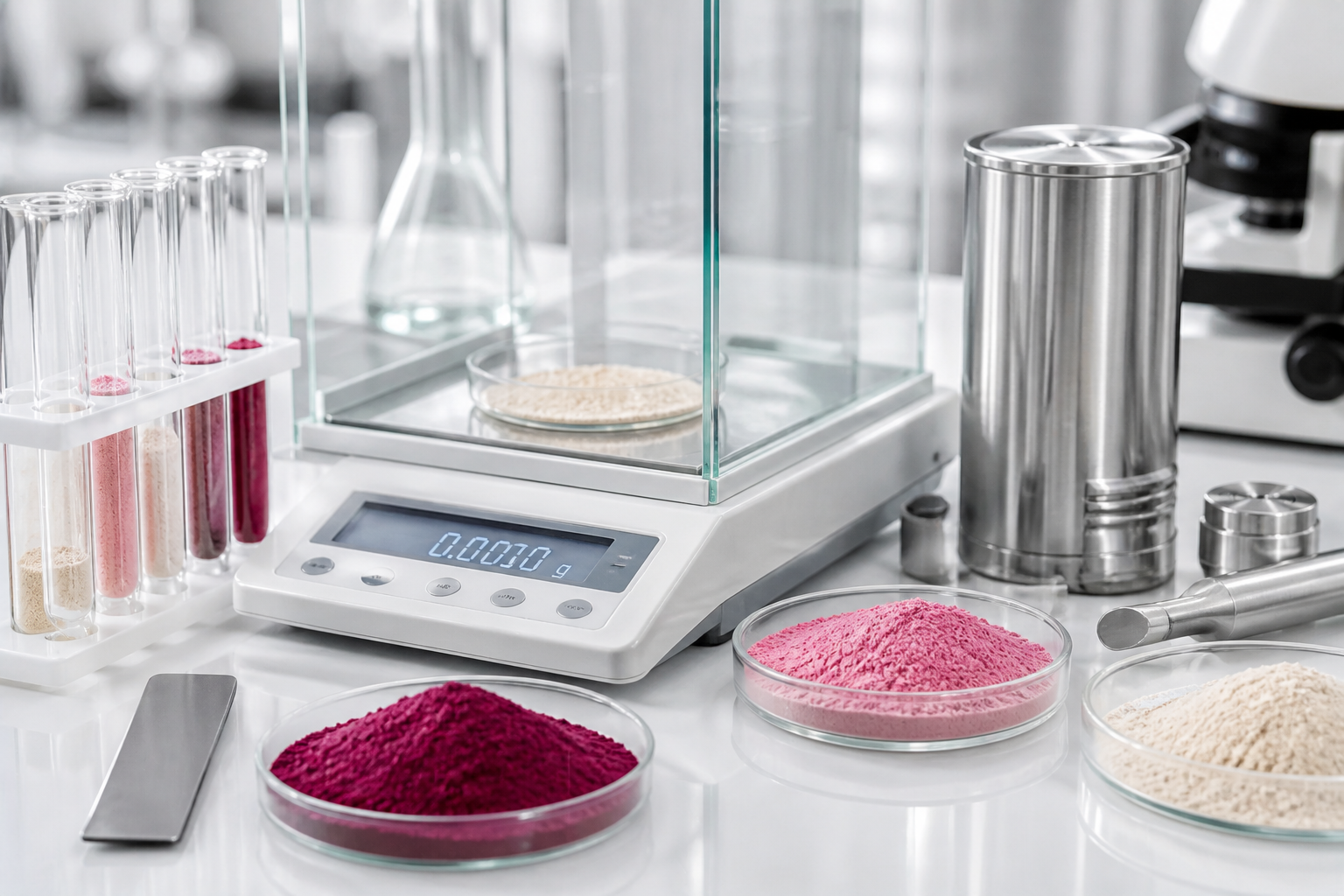 Food ingredient quality control laboratory